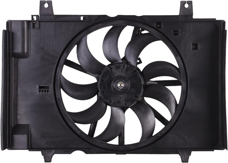 Torcia TYG Radiator Cooling Fan Assembly Fit for 2009 Nissan Cube W/o ATC | 4-Pin | 21481-1FC0A NI3115141 621-494 - Image 2